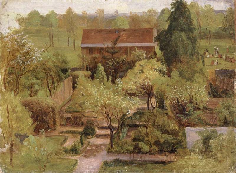 Christian Friedrich Gille Garden china oil painting image